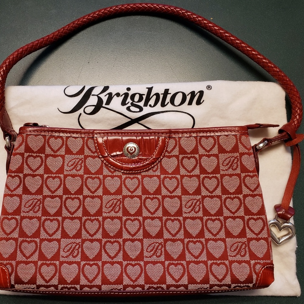Brighton Red Signature Jacquard Purse
